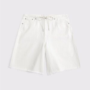 Abercrombie & Fitch White Jean Shorts